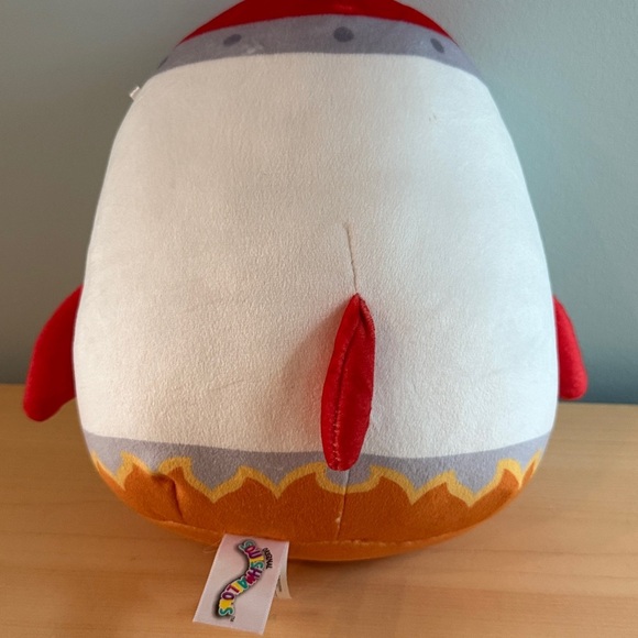 Squishmallows Rocket Plush with Red and Orange Details - Picture 3 of 4